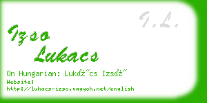 izso lukacs business card
